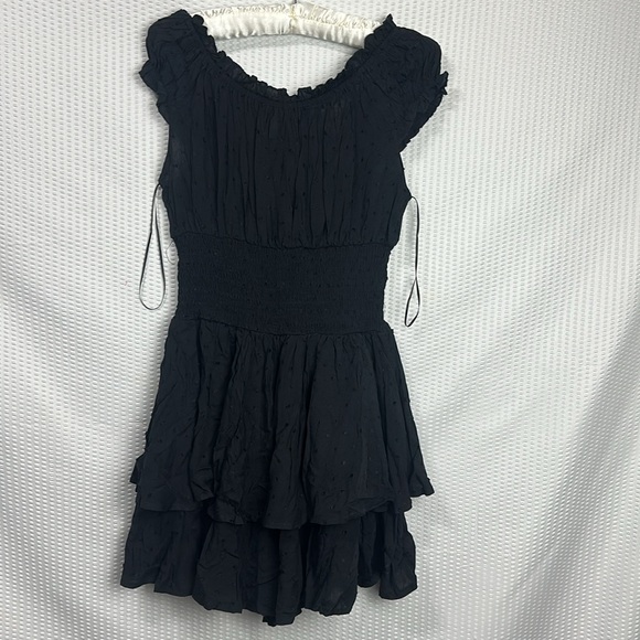 NWT The Love Galore Romper Black Ruffled Princess Polly - Picture 10 of 13